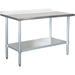 B GRADE Stainless Steel Work Table Bottom Shelf & Upstand 1300x700x900mm |  ETW13070B B GRADE Makfry