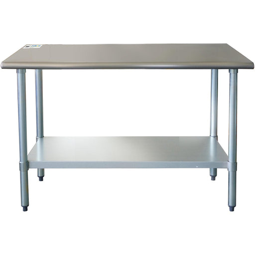 Commercial Work table Stainless steel Bottom shelf 1200x600x900mm |  WTG600X1200 Makfry
