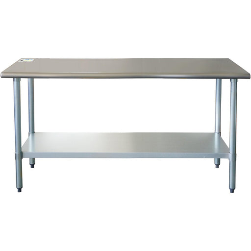 Commercial Work table Stainless steel Bottom shelf 1500x600x900mm |  WTG600X1500 Makfry