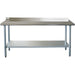 Commercial Work table Stainless steel Rear upstand Bottom shelf 1500x600x900mm |  WTG600X150050R Makfry