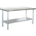Commercial Work table Stainless steel Rear upstand Bottom shelf 1500x600x900mm |  WTG600X150050R Makfry