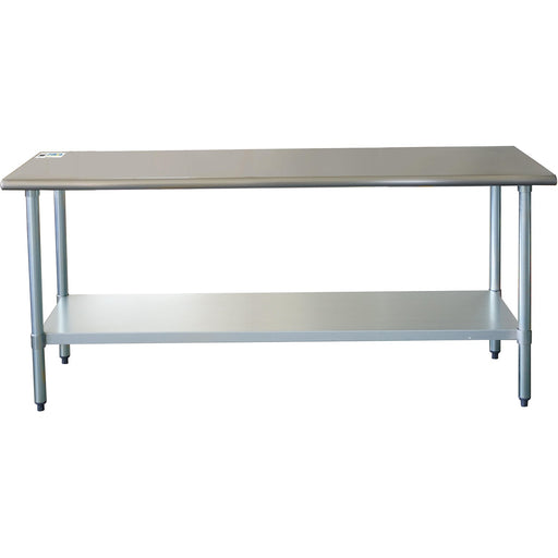 B GRADE Commercial Work table Stainless steel Bottom shelf 1800x600x900mm |  WTG600X1800 B GRADE Makfry