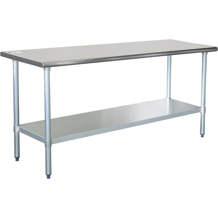 B GRADE Commercial Work table Stainless steel Bottom shelf 1800x600x900mm |  WTG600X1800 B GRADE Makfry