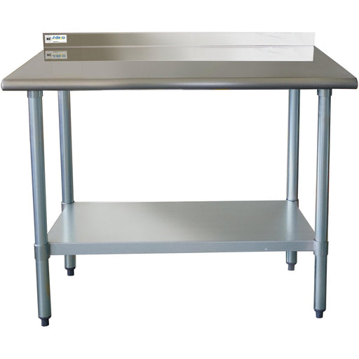 Commercial Work table Stainless steel Rear upstand Bottom shelf 900x600x900mm |  WTG600X90050R Makfry