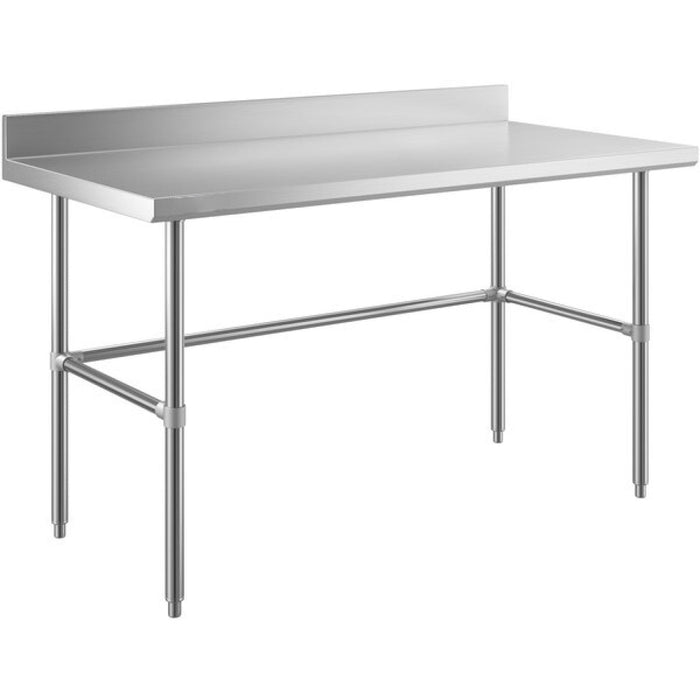 B GRADE Commercial Stainless Steel Work Table No Bottom shelf with Upstand 1500x700x900mm |  WT70150GBNU B GRADE Makfry