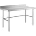 B GRADE Commercial Stainless Steel Work Table No Bottom shelf with Upstand 1500x700x900mm |  WT70150GBNU B GRADE Makfry
