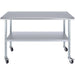 Commercial Mobile Stainless Steel Work Table Bottom Shelf 1800x700x900mm | Wt70180 Gmobile Makfry