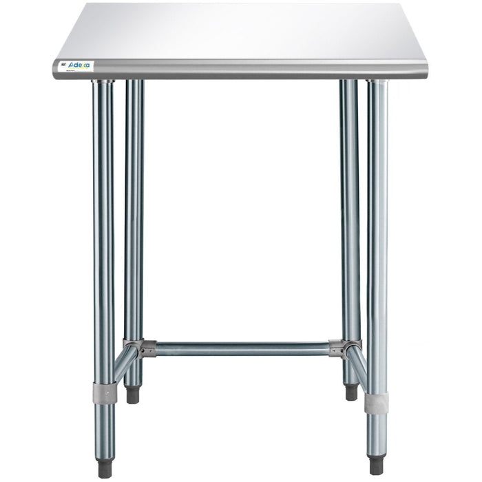 Commercial Work table Stainless steel No bottom shelf 760x610x900mm |  WTGOB2430418 Makfry