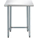Commercial Work table Stainless steel No bottom shelf 760x610x900mm |  WTGOB2430418 Makfry