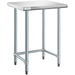 Commercial Work table Stainless steel No bottom shelf 760x610x900mm |  WTGOB2430418 Makfry