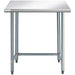 Commercial Work table Stainless steel No bottom shelf 915x610x900mm |  WTGOB2436418 Makfry