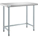 Commercial Work table Stainless steel No bottom shelf 1220x610x900mm |  WTGOB2448418 Makfry