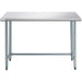 Commercial Work table Stainless steel No bottom shelf 1520x610x900mm |  WTGOB2460418 Makfry