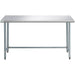 Commercial Work table Stainless steel No bottom shelf 1830x610x900mm |  WTGOB2472418 Makfry
