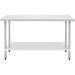Commercial Stainless Steel Work Table Bottom shelf 1200x700x900mm |  WT70120G Makfry