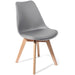 Side Dining Chair Padded seat Grey |  WW003G Makfry