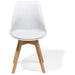 Side Dining Chair Padded seat White |  WW003W Makfry