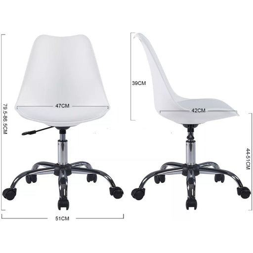 Home Office Chair Black |  WW003WHEEL Makfry