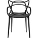 B GRADE Bistro Dining Arm Chair Plastic Black Indoors & Outdoors |  HYPP01 B GRADE Makfry