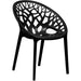 Bistro Dining Chair Plastic Black Indoors & Outdoors |  WW030BLACK Makfry