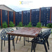 Bistro Dining Chair Plastic Black Indoors & Outdoors |  WW030BLACK Makfry