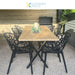 Bistro Dining Chair Plastic Black Indoors & Outdoors |  WW030BLACK Makfry