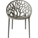Bistro Dining Chair Plastic Grey Indoors & Outdoors |  WW030GREY Makfry