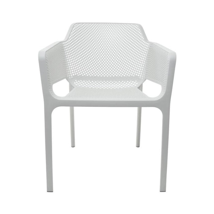 B GRADE 4pcs Bistro Dining Chair Plastic White |  WW083W B GRADE