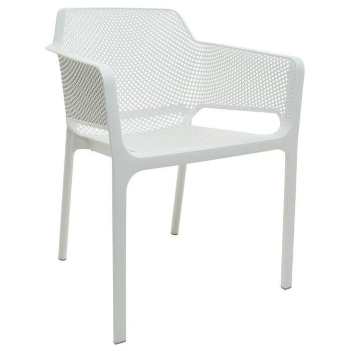 4pcs Bistro Dining Chair Plastic White |  WW083W