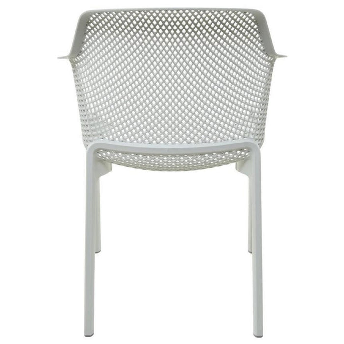 B GRADE 4pcs Bistro Dining Chair Plastic White |  WW083W B GRADE