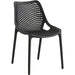 Bistro Dining Chair Plastic Black Indoors & Outdoors |  WW036BLACK Makfry