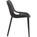 Bistro Dining Chair Plastic Black Indoors & Outdoors |  WW036BLACK Makfry