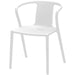 Bistro Dining Chair Plastic White Indoors & Outdoors |  WW037WHITE Makfry