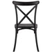 B GRADE Bistro Dining Chair Cross Back PP/Fiberglass Black |  WW050 B GRADE Makfry