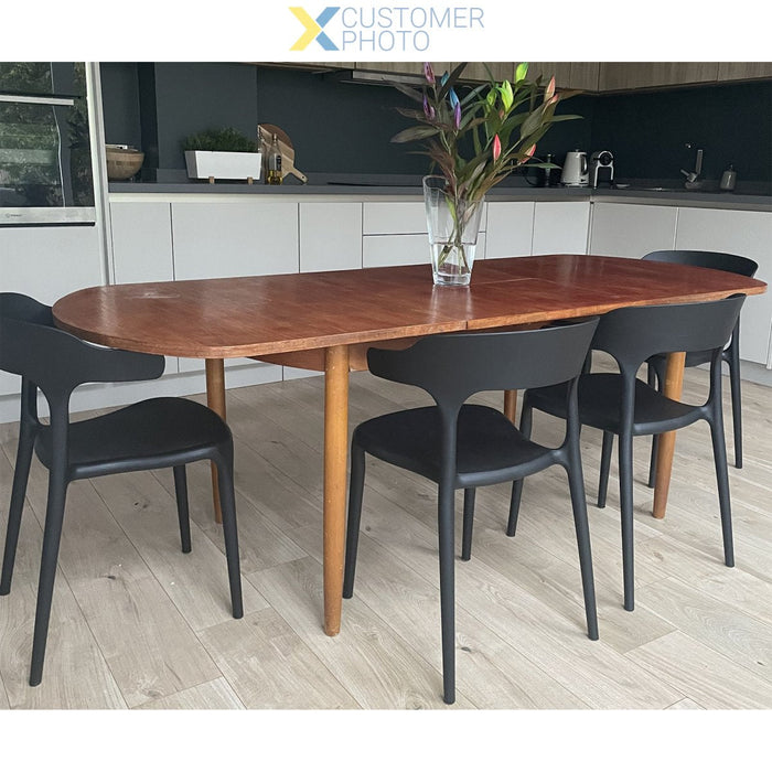 Bistro Dining Chair Plastic Black Indoors & Outdoors |  WW084BLACK Makfry