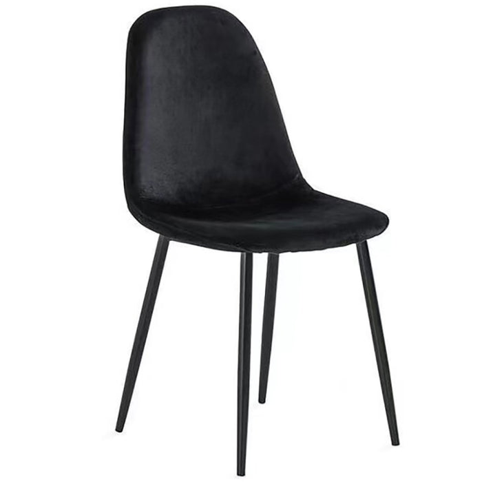 Velvet Dining Chair Black |  WW088