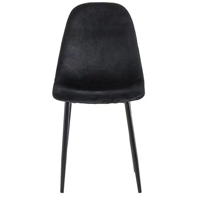 Velvet Dining Chair Black |  WW088