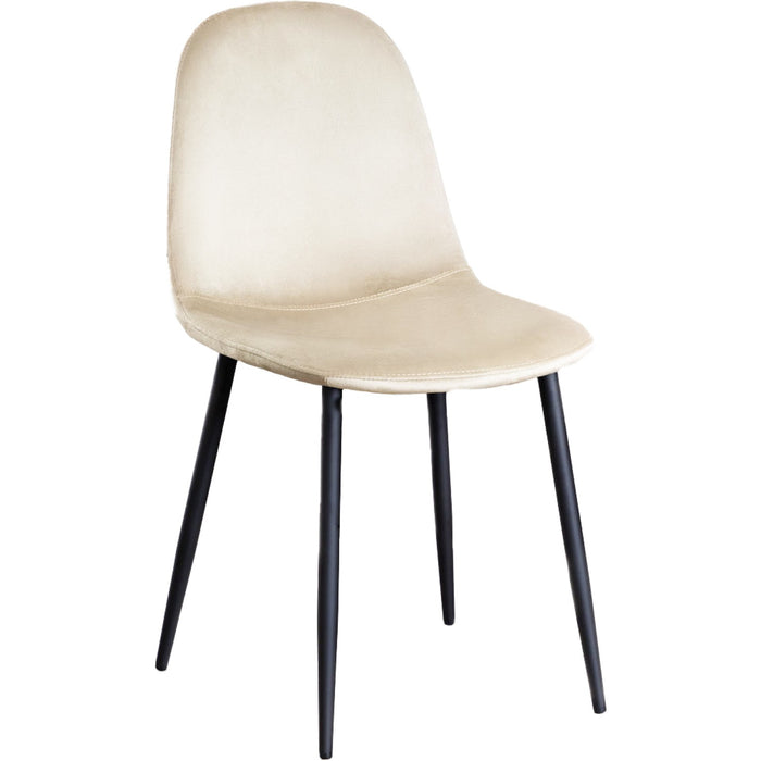 Velvet Dining Chair Beige |  WW088BEIGE