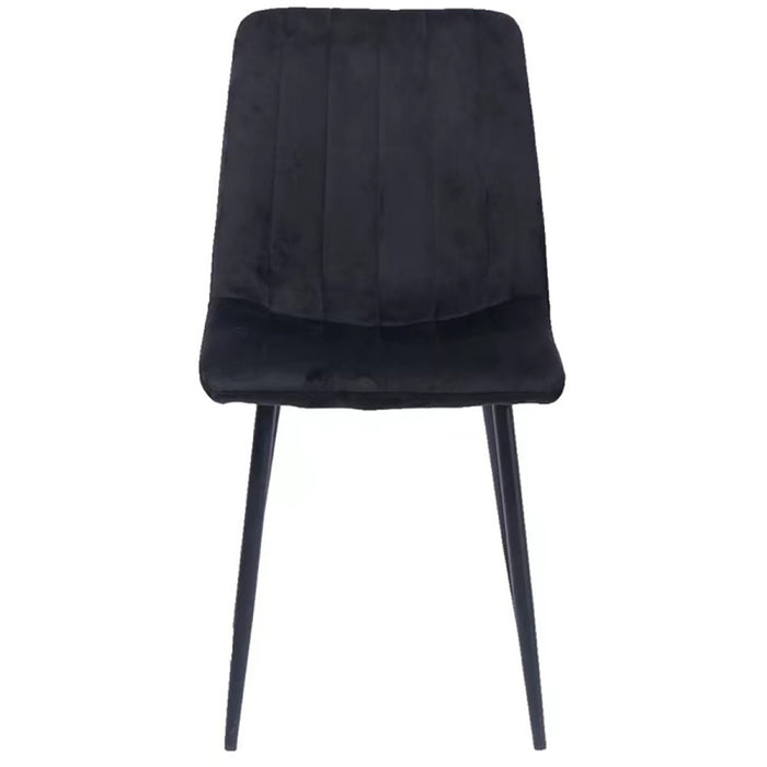 Velvet Dining Chair Black |  WW101