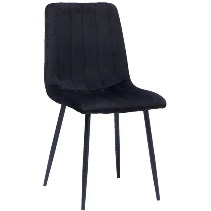 Velvet Dining Chair Black |  WW101