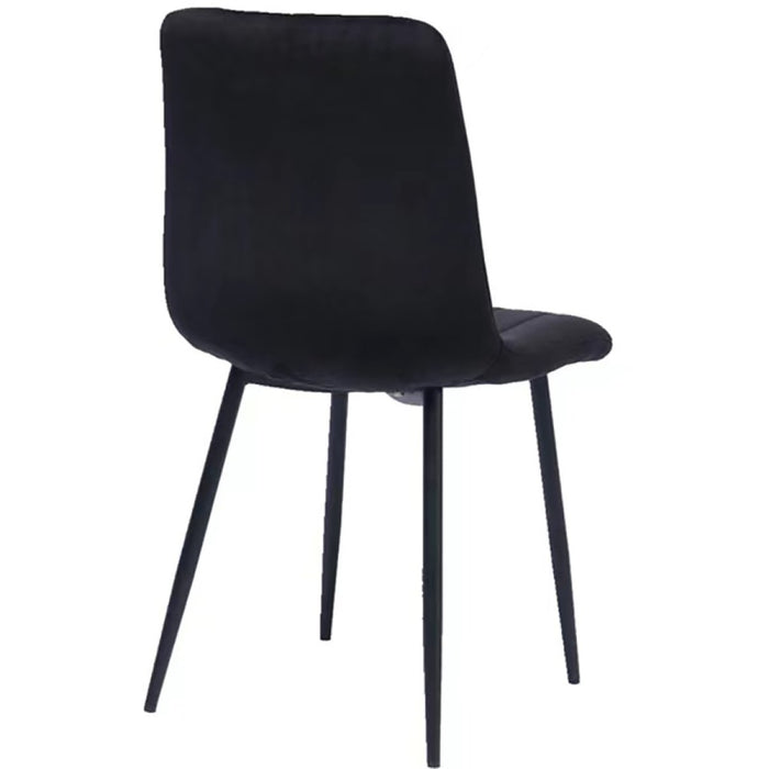 Velvet Dining Chair Black |  WW101