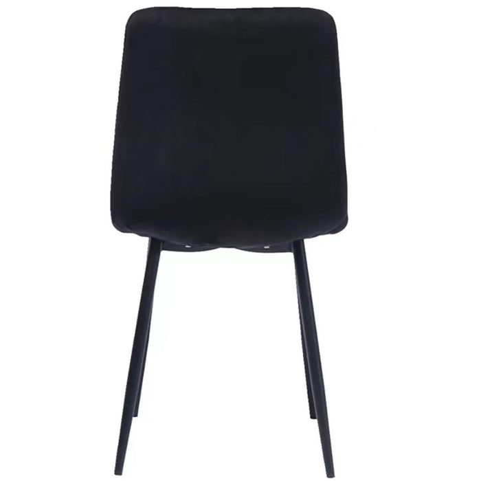 Velvet Dining Chair Black |  WW101