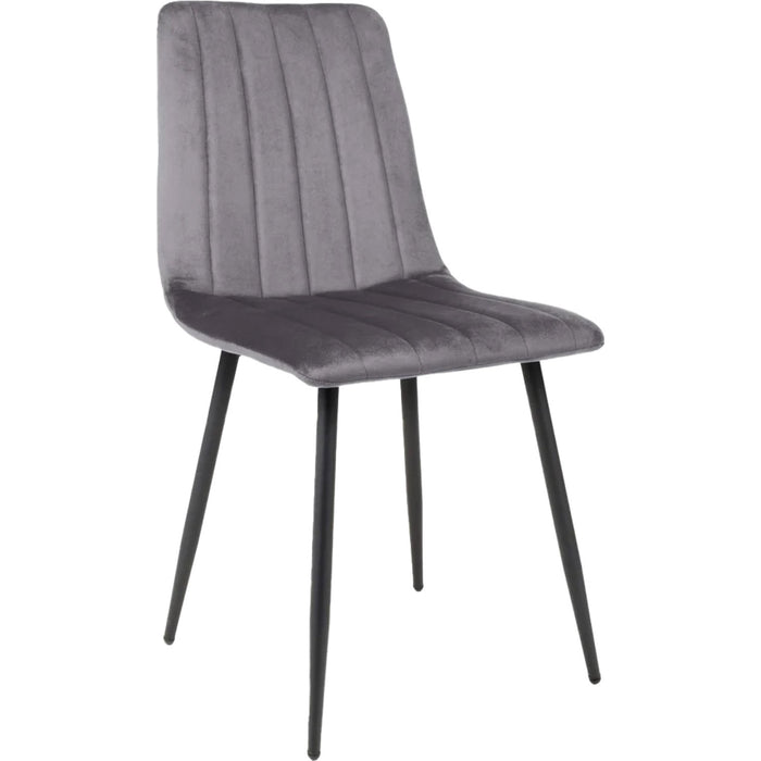 Velvet Dining Chair Dark Grey |  WW101DARKGREY