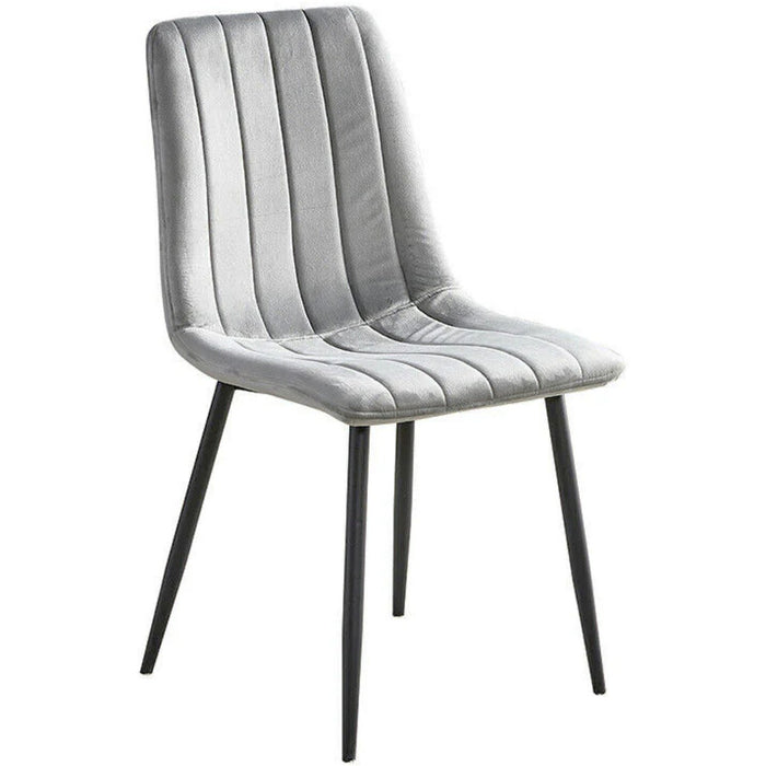 Velvet Dining Chair Light Grey |  WW101LIGHTGREY