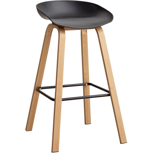High Barstool Black & Wood |  WW119 Makfry