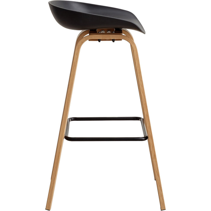 High Barstool Black & Wood |  WW119 Makfry