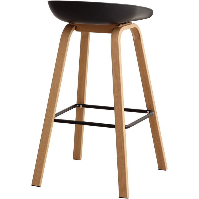 High Barstool Black & Wood |  WW119 Makfry