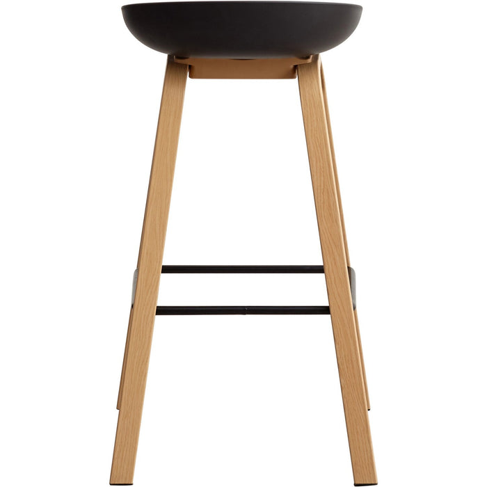 High Barstool Black & Metal |  WW102 Makfry