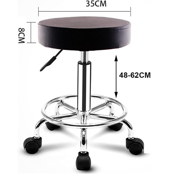 Black Height Adjustable Swivel Stool |  WW115 Makfry