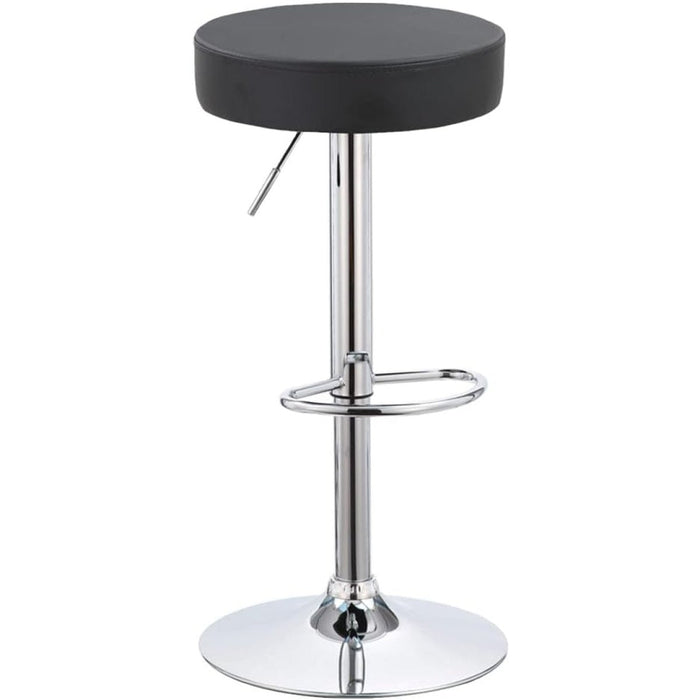 Black Height Adjustable Barstool with Thick seat |  WW120 Makfry